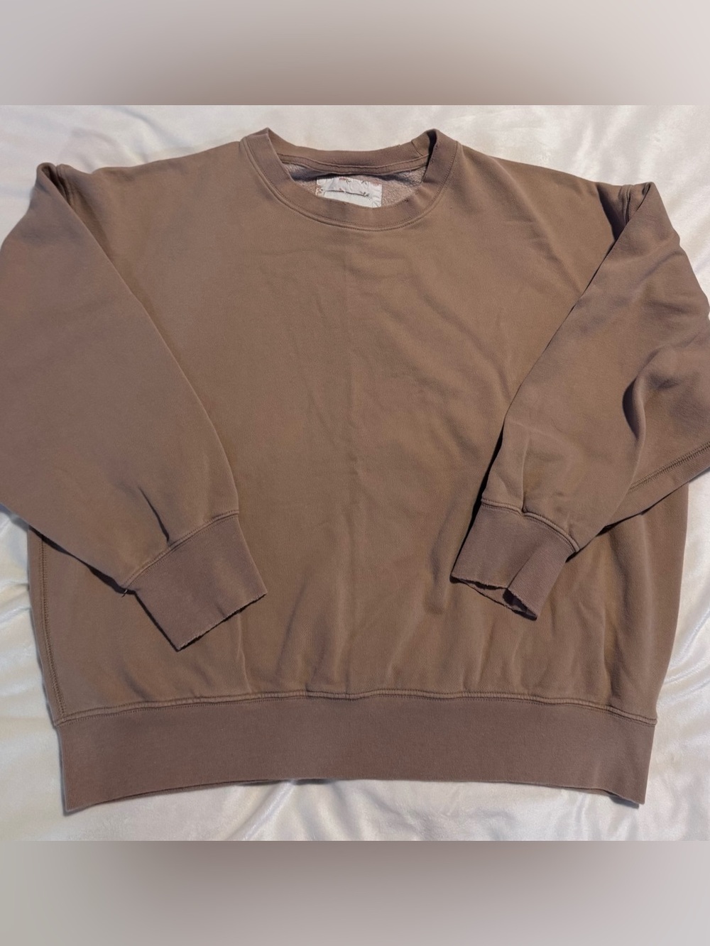 American Eagle Outfitters  Crewneck Sweater in Taupe Brown